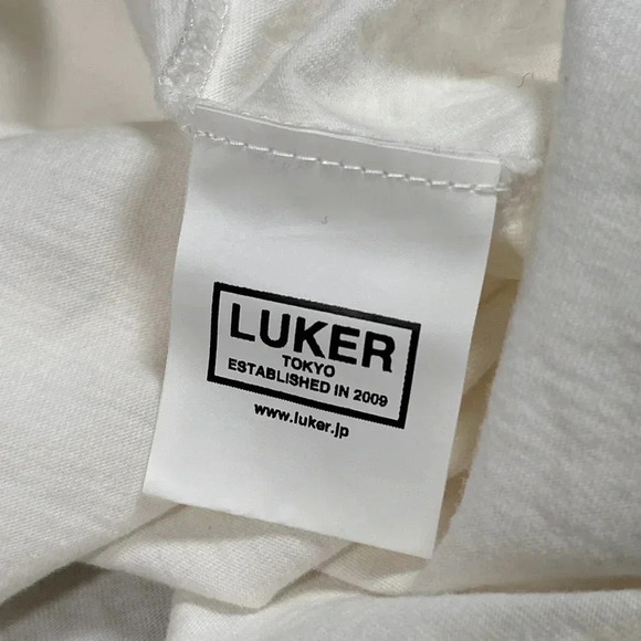 Luker by Neighborhood Japan Tokyo Big Logo  White T Shirt Mens Medium - Picture 5 of 7